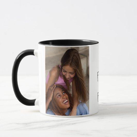 Custom Foto Best Friends Forever, BESTE FREUNDIN T Tasse (Links)