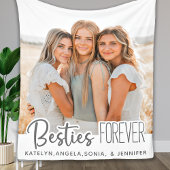Custom Foto Best Friends Forever Fleece Blanket