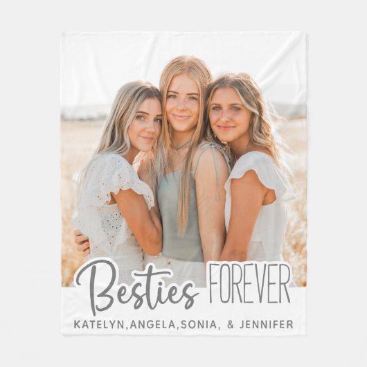 Custom Foto Best Friends Forever Fleece Blanket (Vorderseite)