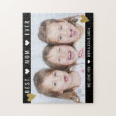 Custom Foto Best Mom Ever Mother's Day Puzzle (Vertikal)