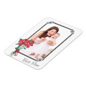 Custom Foto Best Mum Rose Bouquet Magnet (Linke Seite)