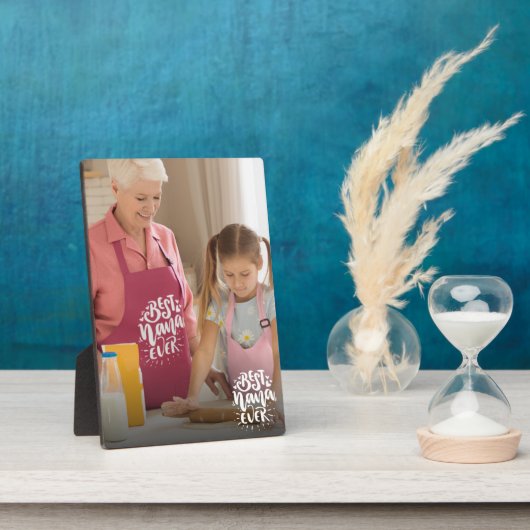 Custom Foto Best Nana Ever Grandma Geschenk Fotoplatte (Seite)