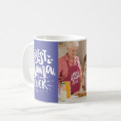 Custom Foto Best Nana Ever Veri Peri Modernes Gesc Kaffeetasse (Vorderseite Links)