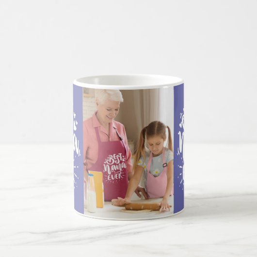 Custom Foto Best Nana Ever Veri Peri Modernes Gesc Kaffeetasse (Mittel)