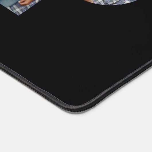 Custom Foto "Best Pop Ever Black modern Schreibtischunterlage (Ecke)