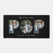 Custom Foto "Best Pop Ever Black modern Schreibtischunterlage (Vorderseite)