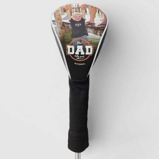 Custom Foto Best Vater by Par Golf Head Cover Golf Headcover (Vorderseite)