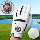 Custom Foto Best Vater by Par Moderner Golfer Golfhandschuh<br><div class="desc">Bester Vater Par ... Zwei Ihrer Lieblingssachen, Golf und Ihr Kind ! Jetzt kannst du dein Kind mitnehmen, während du 18 Löcher spielst. Überraschen Sie den Vater und Golf Lover mit diesen super niedlichen Foto Handschuhen mit Golf Ball Markierungen und passendem Golf Accessoire . Passen Sie diese Golfball-Marker mit dem...</div>