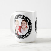 Custom Foto Best Vater Ewiger Schwarz-weiß Kaffeetasse (Vorderseite Links)