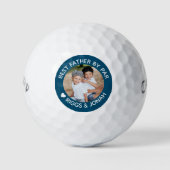 Custom Foto Best Vatertag Golfball (Vorderseite)