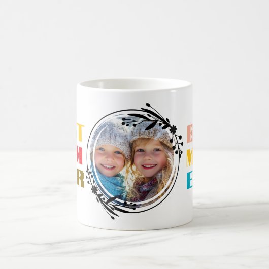 Custom Foto Beste Mutter je Tag Mütter Kaffeetasse (Mittel)
