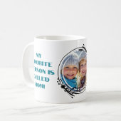 Custom Foto Beste Mutter je Tag Mütter Kaffeetasse (Vorderseite Links)