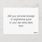 CUSTOM Foto Bester VATER je Vatertag Geschenk Postkarte (Rückseite)