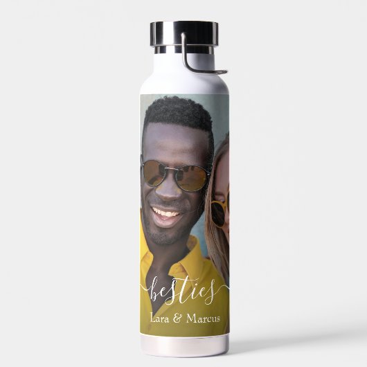Custom Foto Besties Script Friends Trinkflasche (Links)
