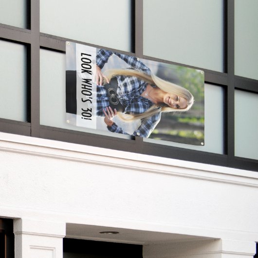 Custom Foto Birthday Banner (Äußeres Gebäude)