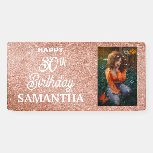 Custom Foto Birthday Banner (Horizontal)