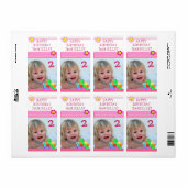 Custom Foto Birthday Girl Geschenksiegel (Vorne)