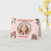 Custom Foto Birthday Karte (Gelbe Blume)