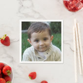 Custom Foto Birthday Paper Napkin Serviette (Beispiel)