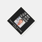 Custom Foto Birthday Paper Napkin Serviette (Ecke)