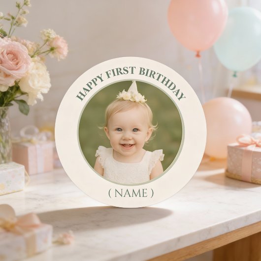 Custom Foto Birthday Sticker - Personalisiert Happ