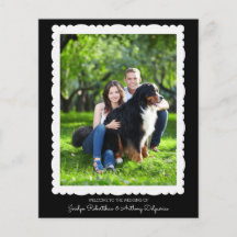 Custom Foto Black and White Wedding Program