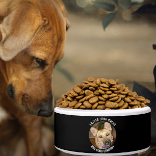 Custom Foto Black Tan German Shepherder Quote Pet Napf