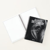 Custom Foto Black & White Artist Sketchbook Notizblock (Innenseite)