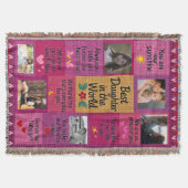 Custom Foto Blanket - Beste Tochter der Welt Decke (Vorderseite)