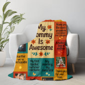 Custom Foto Blanket - "My Mommy is Phantastisch" Sherpadecke