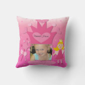 Custom Foto Blond Hair Princess Kissen (Rückseite)