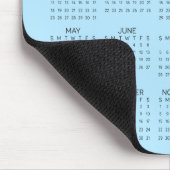 Custom Foto Blue 2026 Family Calendar Mousepad (Ecke)
