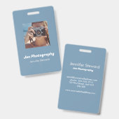 Custom Foto Blue Fotograf Ausweis (Vorder- & Rückseite)