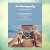 Custom Foto Blue Fotograf Fensteraufkleber (Blatt 3)