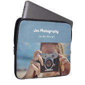 Custom Foto Blue Fotograf Laptopschutzhülle (Vorne Rechts)