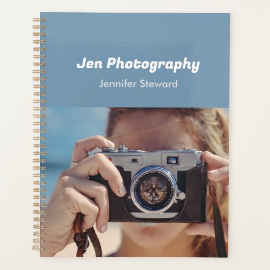 Custom Foto Blue Fotograf Planer (Vorderseite)