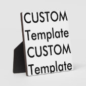 Custom Foto Board Plaque 5.25"x5.25" mit Easel Fotoplatte (Vorderseite)