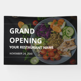Custom Foto Bold Restaurant Grand Opening Banner