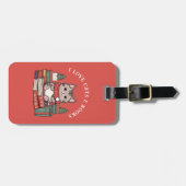 Custom Foto Book Cat Lover Gepäckträger Tag Gepäckanhänger (Vorderseite horizontal)