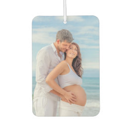 Custom Foto Bump on Board Blue Wood Autolufterfrischer