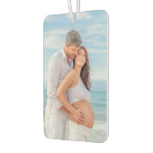 Custom Foto Bump on Board Blue Wood Autolufterfrischer (Links)