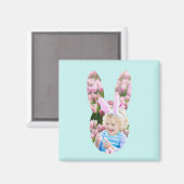Custom Foto Bunny Head Ostergeschenk Magnet (Vorderseite/Rückseite)