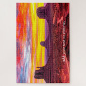 Custom Foto bunt Sonnenuntergang Monument Valley U Puzzle (Vertikal)