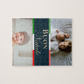 Custom Foto Buon Natale Italiale Weihnachten Puzzle (Horizontal)