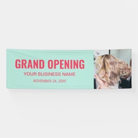 Custom Foto Business Grand Opening Marketing Banner (Horizontal)