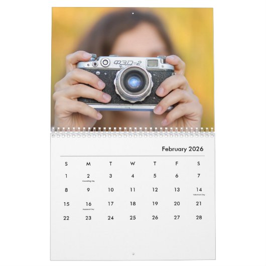Custom Foto Calendar - Weihnachtsgeschenk Kalender (Feb 2026)