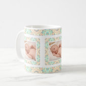 Custom Foto Calm Blue Mother's Day Mama Mommy Tea Kaffeetasse (Vorderseite Links)