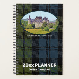 Custom Foto Campbell Scottish Clan Castle Weekly Planer