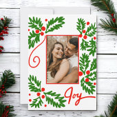 Custom Foto Card Frohe Weihnachtsfreude