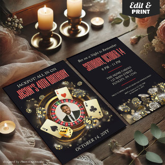 Custom Foto Casino Parco Civico-Ciani Einladung